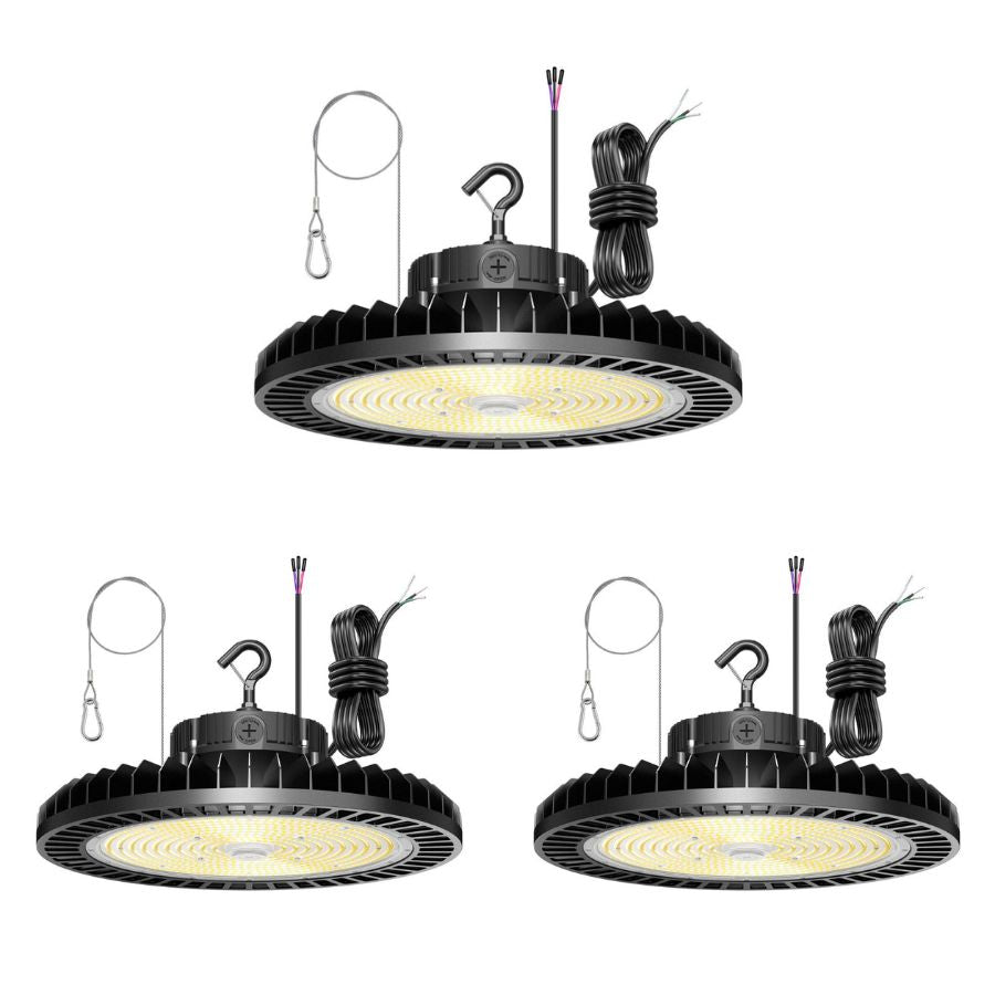 NGTLIGHT LED High Bay Light - UFO05 Series, 300W, Selectable Wattage, 5000K, 100-277V, 0-10V DIMMABLE