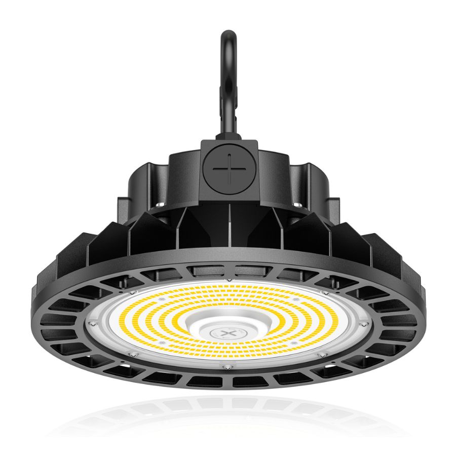 LED High Bay Light - UFO05 Series,150W,22500lumens,Selectable Wattage&CCT,100-277V,With MICROWAVE EXPANSION PORT 90°
