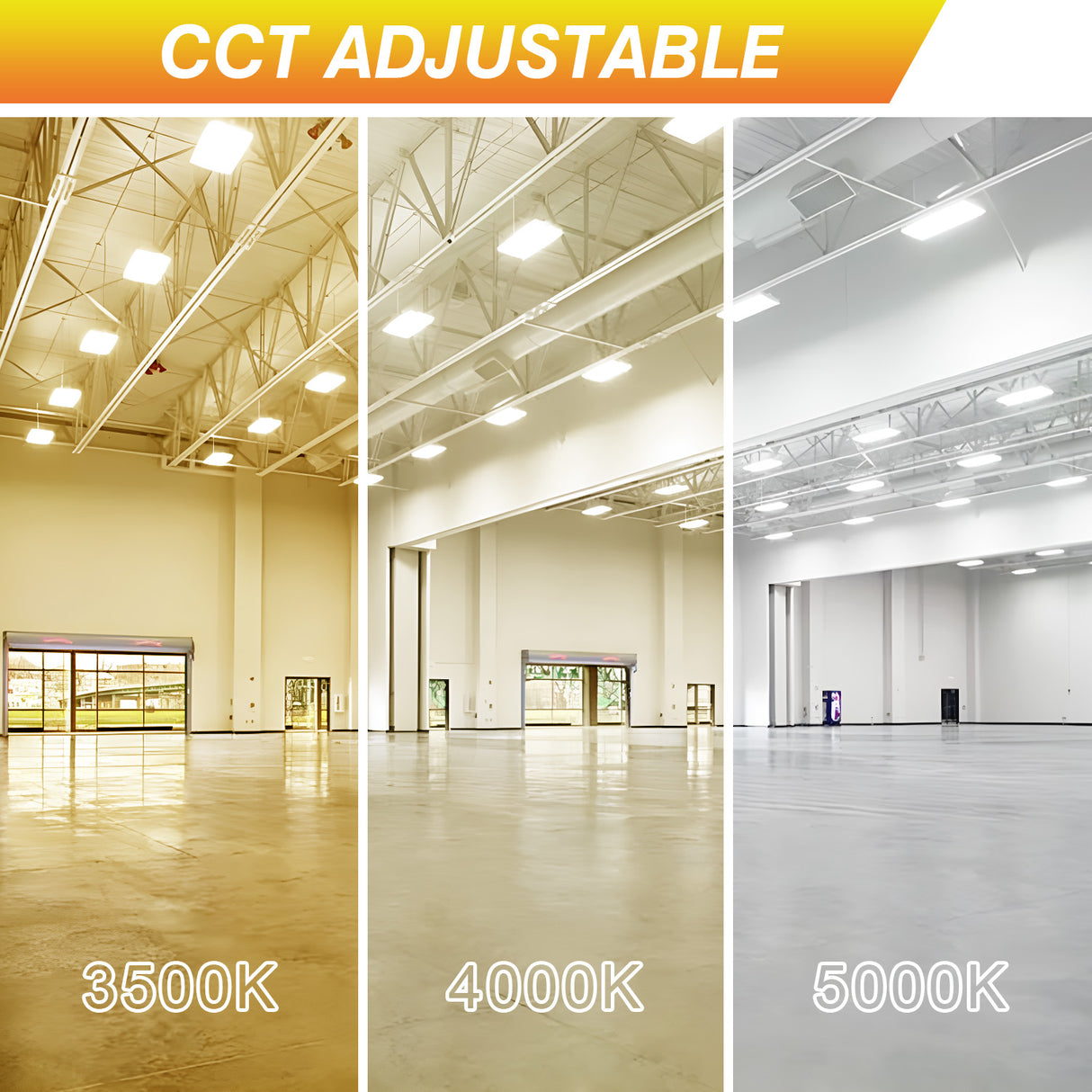 LED Linear High Bay Light - LHB07 Series,220W,33000lumens,,Selectable Wattage & CCT,100-277V,2FT,WITH AUDIO JACK SENSOR BASE