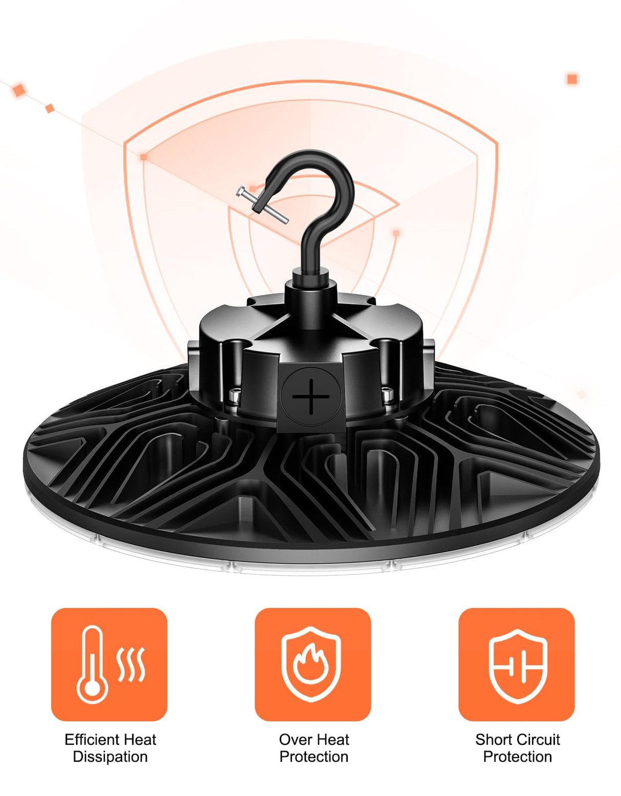 LED High Bay Light - PRO Series,200W, 28000lumens, Selectable Wattage&CCT, 277-480V