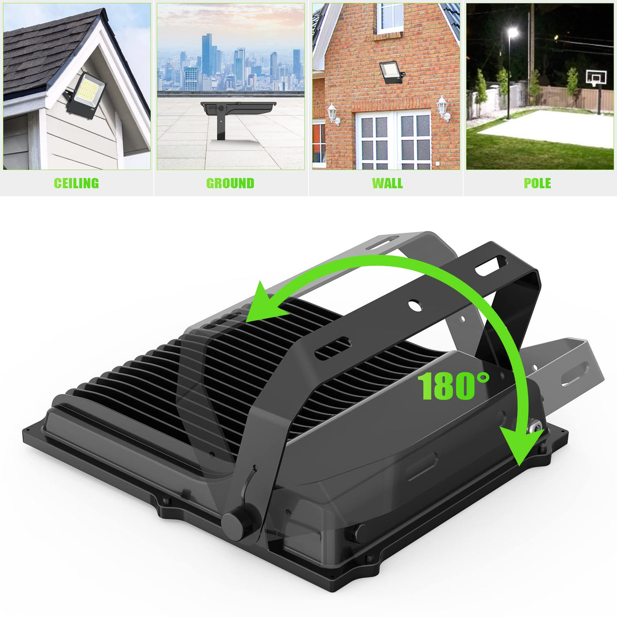 LED Flood Light - FL Series,240W,33600lumens,5000K,100-277V