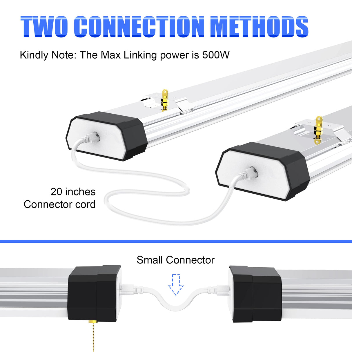 LED Shop Light - SL Series,120W,15600lumens,5000K,100-120V,with ON/Off Pull Chain