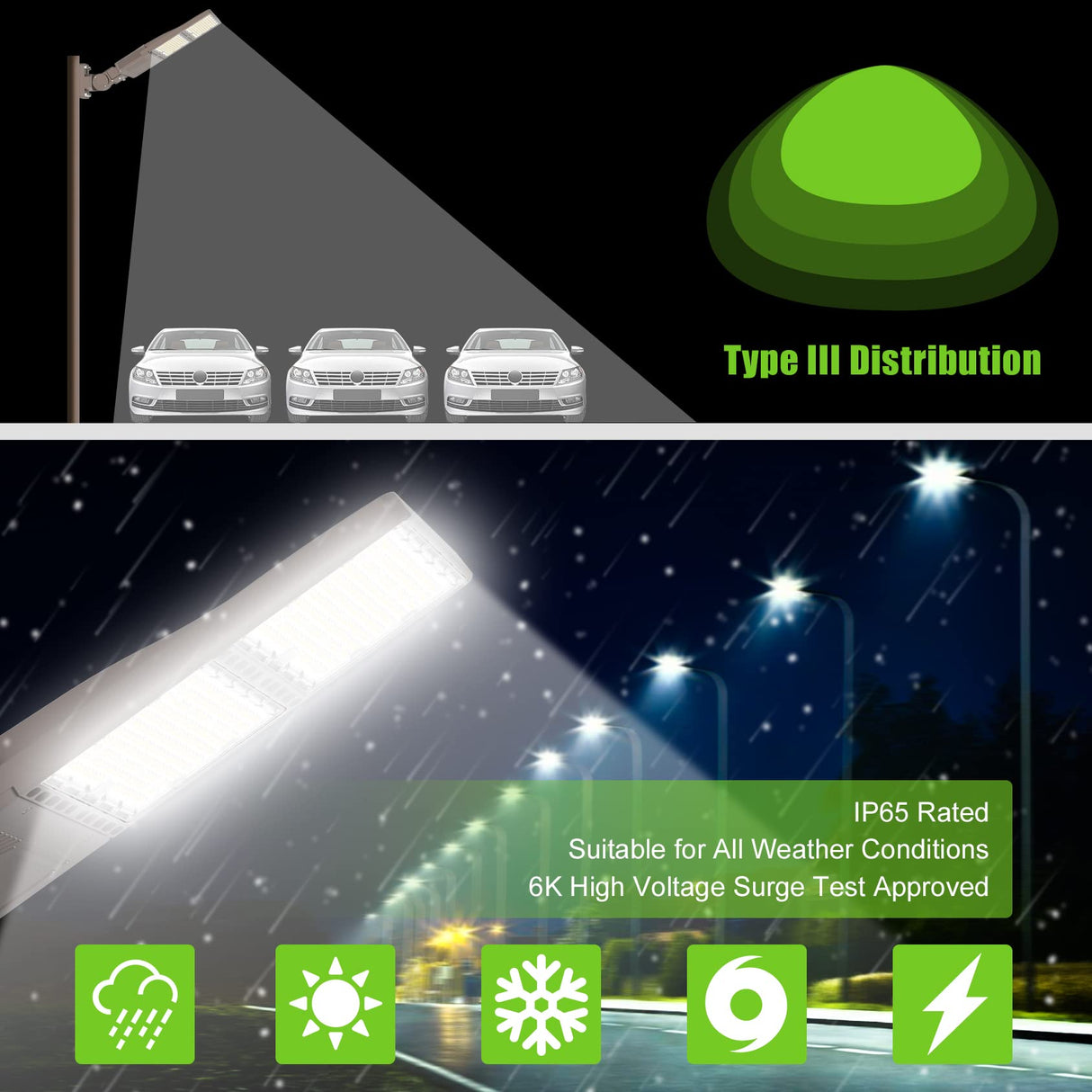 LED Parking Lot Light - PL Series With Arm Mount ,240W,36000lumens,5000K,100-277V,Dusk to Dawn