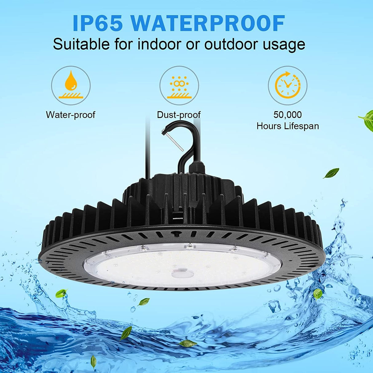 LED High Bay Ligh - IHB Series,150W,21750lumens, 0-10V DIMMABLE, 5000K, 100-277V