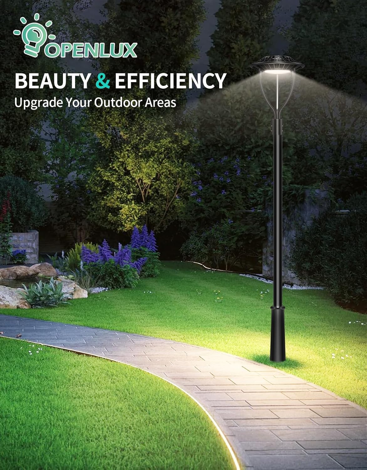 LED Post Top Light- PTA Series,150W,21000lumens,Selectable Wattage,100-277V,Dusk to Dawn Optional