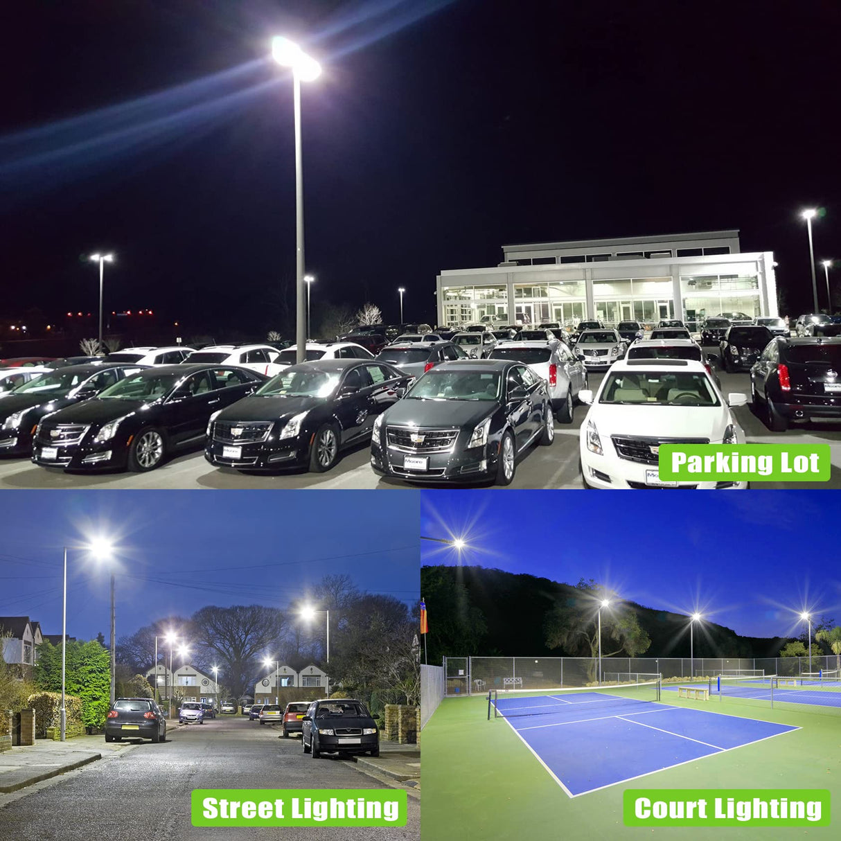 LED Parking Lot Light - PL Series With Arm Mount ,240W,36000lumens,5000K,100-277V,Dusk to Dawn