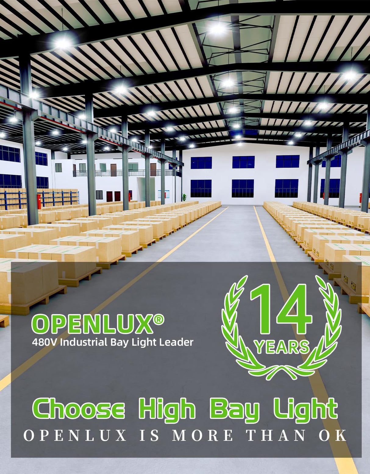 LED High Bay Light - UFO02 Series,240W,36000lumens,Selectable Wattage,5000K,277-480V