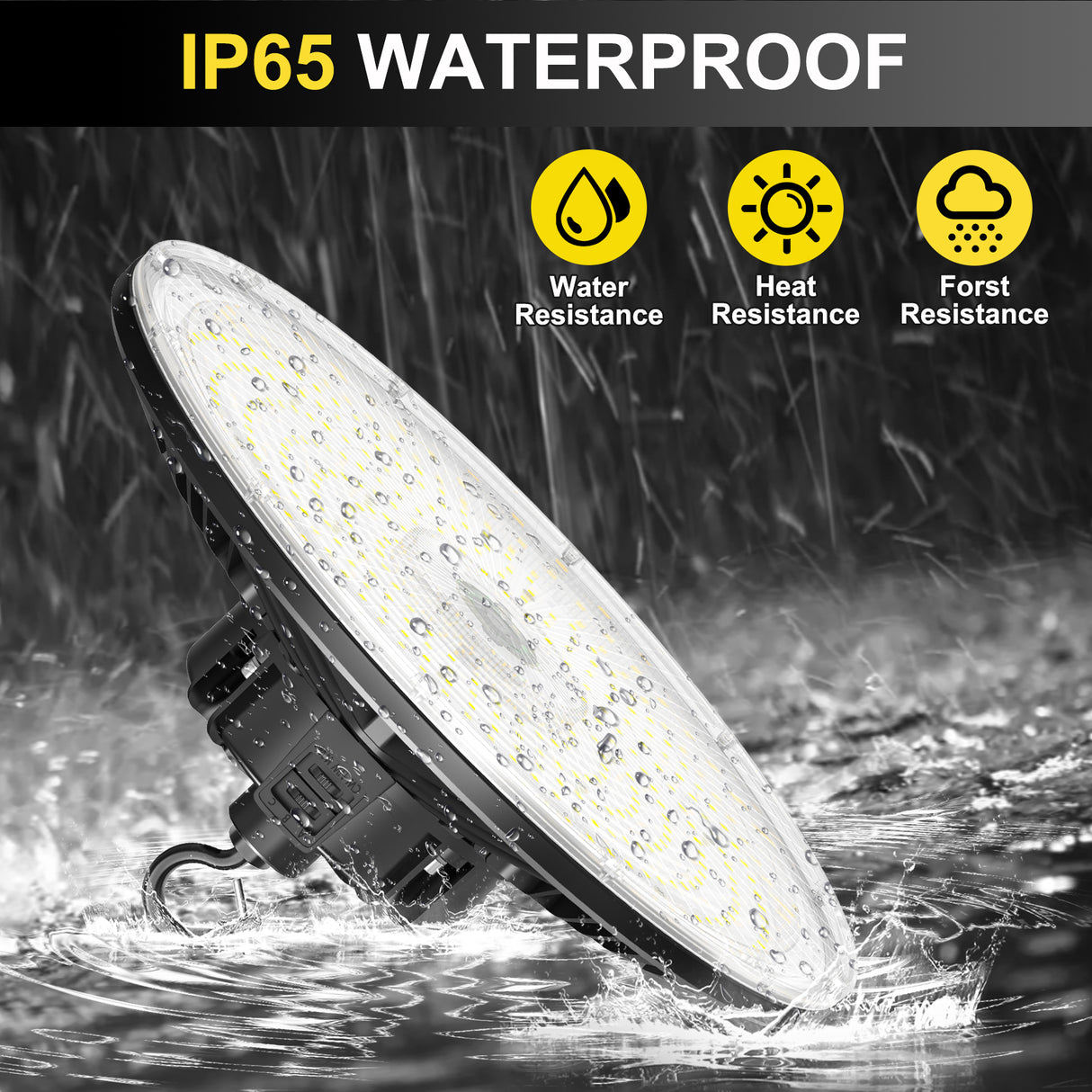 LED High Bay Light - PRO Series,150W,22500lumens,Selectable Wattage & CCT,100-277V,0-10V DIMMABLE