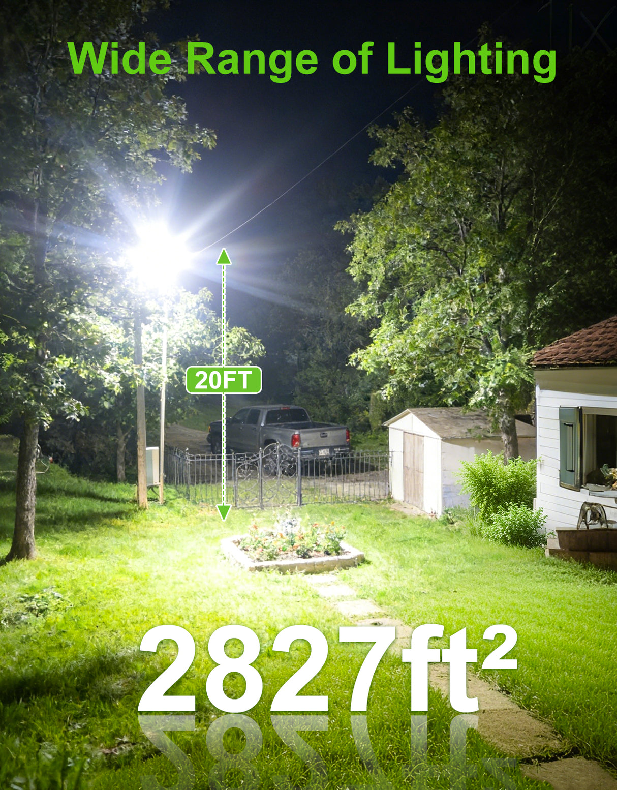 NGTLIGHT LED Parking Lot Light - NPL Series,150W,22500lumens,Selectable Wattage & CCT,100-277V, Built in Photocell,Universal Mount