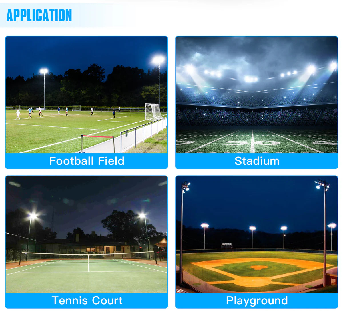 LED Stadium Light - NCL Series,600W,90000lumens,5000K,277-480V