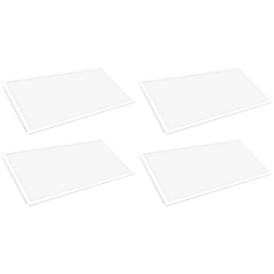 LED Flat Panel Light - FPN Series,72W,Selectable Wattage & CCT,100-277V,DIMMABLE 0-10V,2x4ft,4PACK