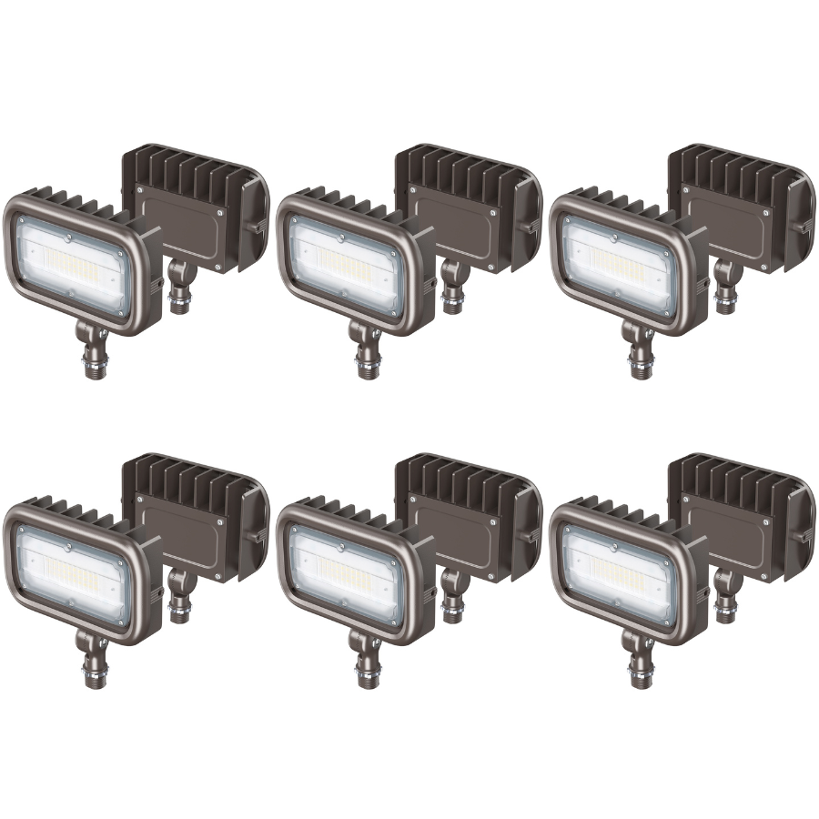 LED Knuckle Flood Light - KFL Series,30W,4000K,100-277V