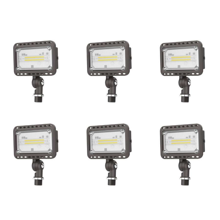 LED Knuckle Flood Light - KFL Series,20W,5000K,AC 120V