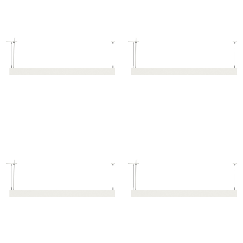 NGTLIGHT LED Architectual Light - LST06 Series, 50W, Selectable Wattage&CCT, 120-277V, 0-10V DIMMABLE, 4FT, 2 Pack