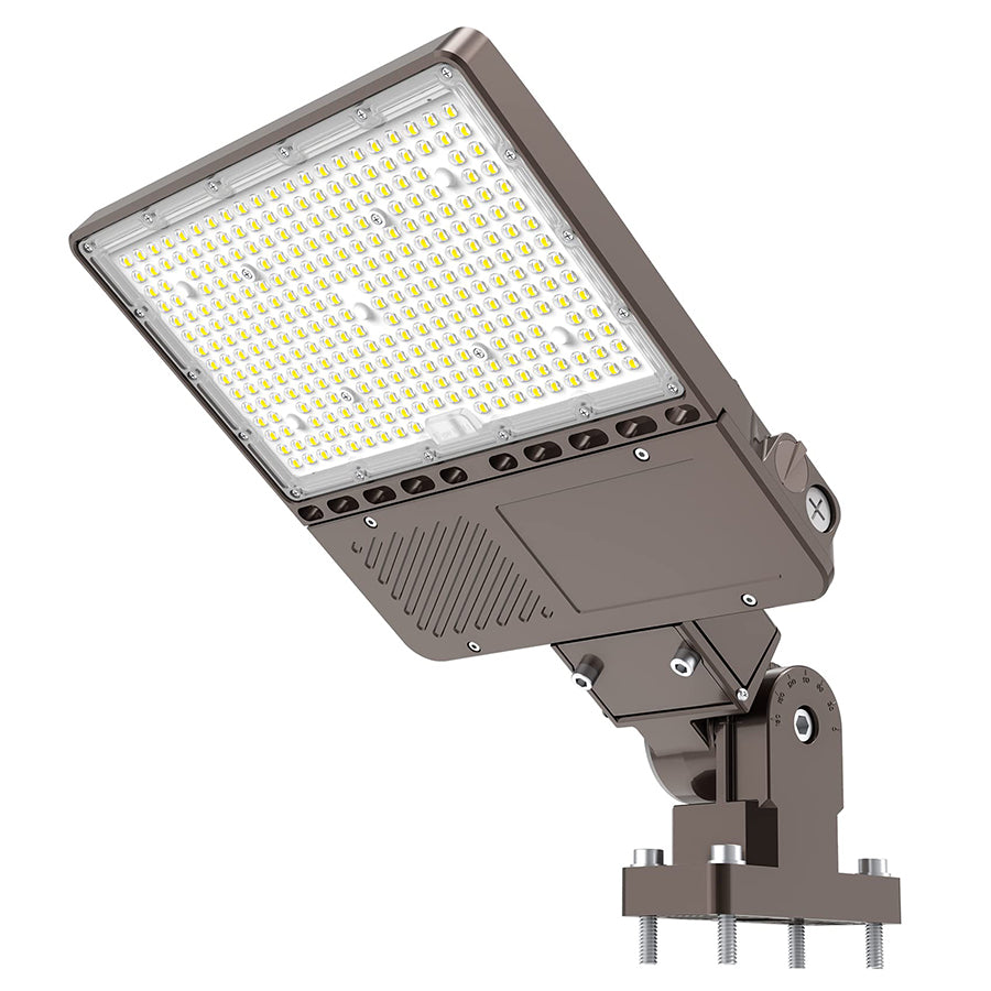 LED Parking Lot Light - PL Series With Arm Mount,200W,30000lumens,5000K,100-277V, Dusk to Dawn