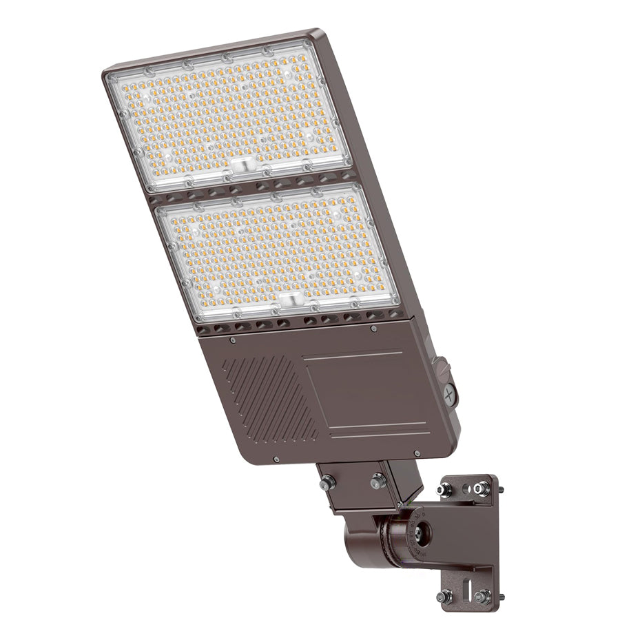 LED Parking Lot Light - PL Series With A&N BRACKET,320W,48000lumens,5000K,277-480V,Built in Photocell