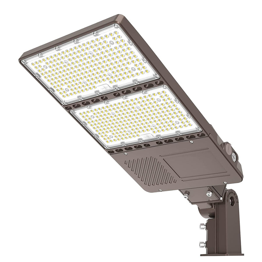 LED Parking Lot Light - PL Series With Slip Fit Mount,320W,48000lumens,Selectable Wattage,100-277V,Built in Photocell