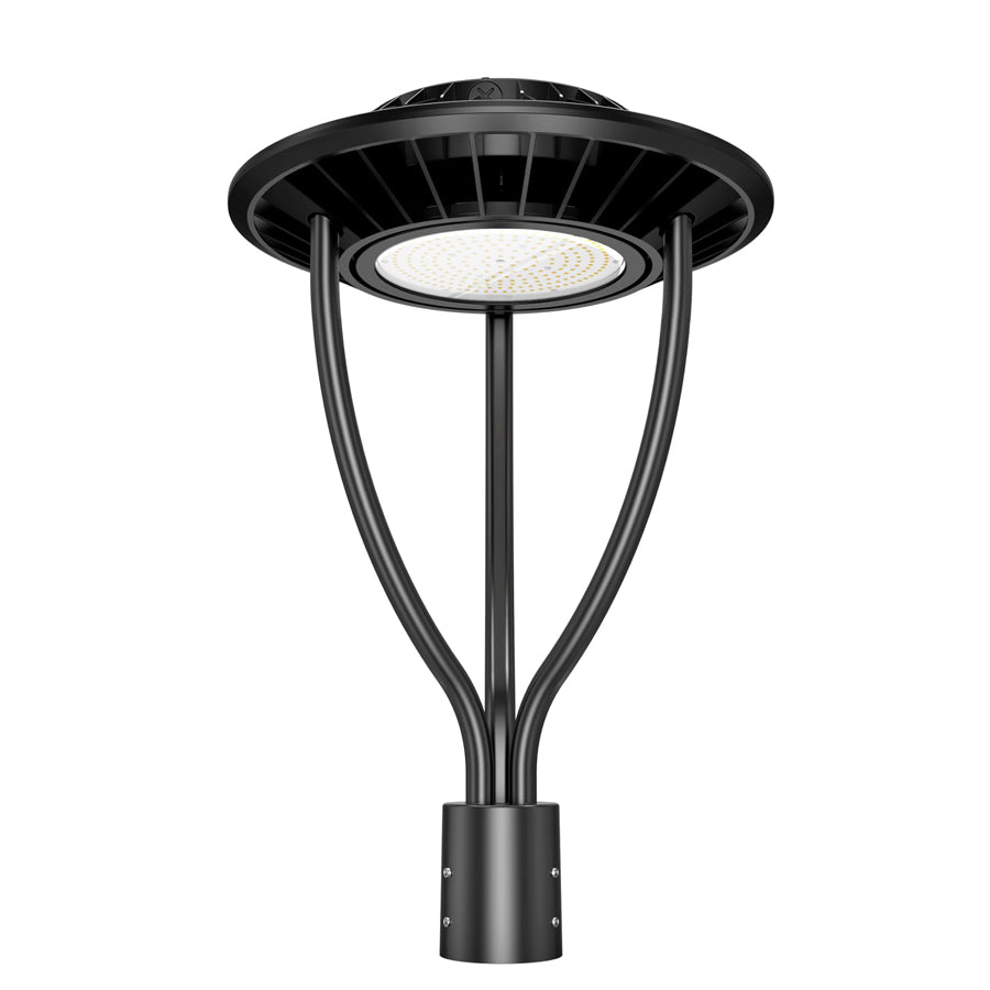 LED Post Top Light- PTA Series,80W,11200lumens,Selectable Wattage,100-277V,Dusk to Dawn Optional