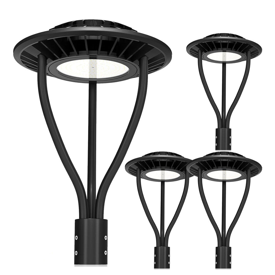 LED Post Top Light- PTA Series,80W,11200lumens,Selectable Wattage,5000K,100-277V,With Built-In Photocell