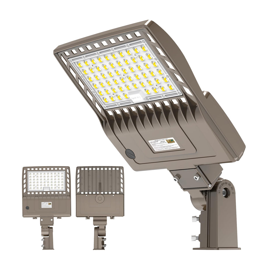 LED Parking Lot Light - SB Series With slip Fit Mount,240W,33600lumens,5000K,100-277V,Built in Photocell