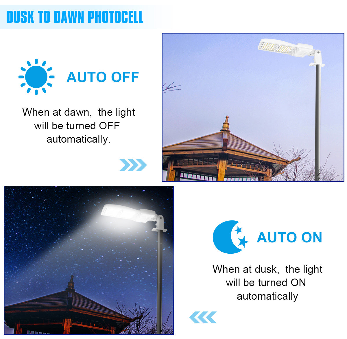 LED Parking Lot Light - SB Series With A&N Mount 400W,60000lumens,Selectable Wattage,5000K,100-277V,Built in Photocell