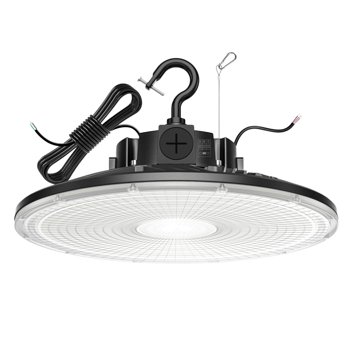 NGTLIGHT LED High Bay Light - PRO Series, 240W,34800lumens, Selectable Wattage,5000K,277-480V,DIMMABLE