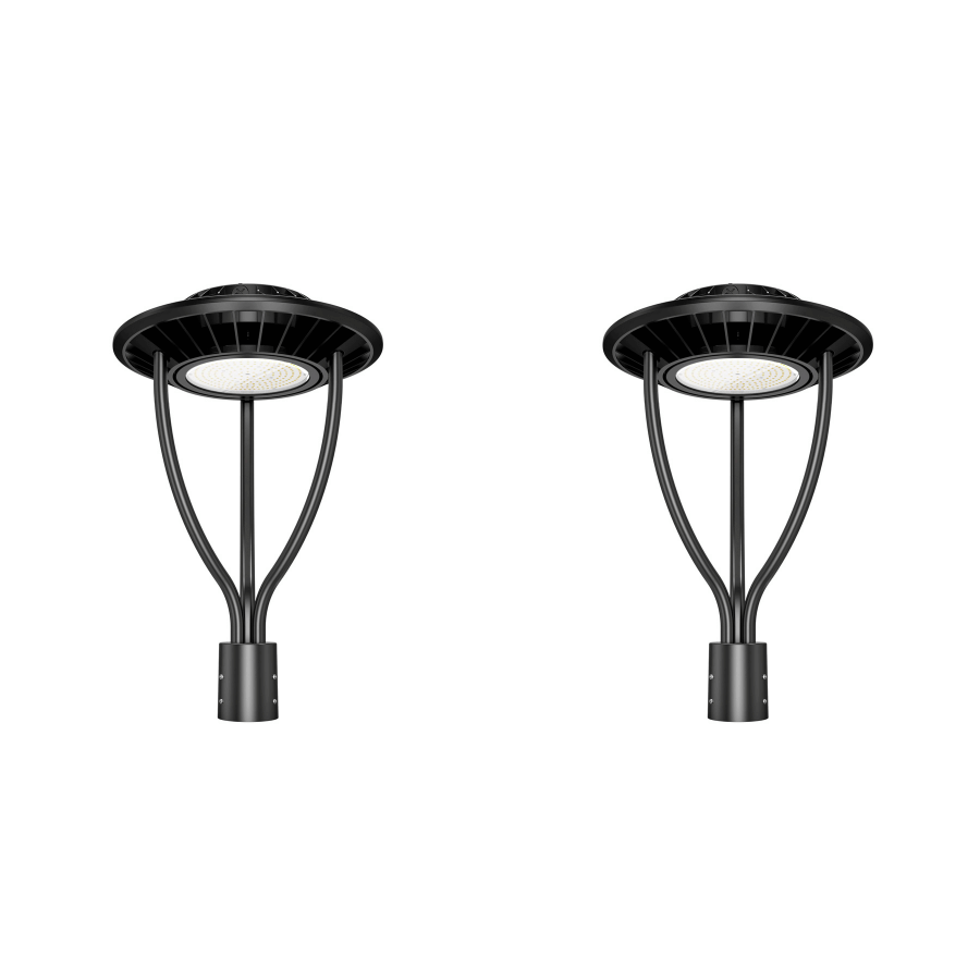 NGTLIGHT LED Post Top Light - PTA Series, 60W-150W, Selectable Wattage & CCT, 100-277V, Dusk to Dawn