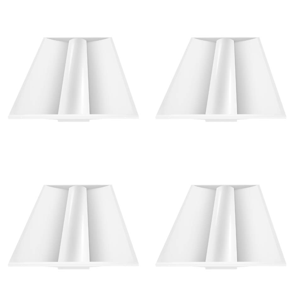 NGTLIGHT LED Troffer Light - TFL Series, 50W, Selectable Wattage&CCT, 120-277V, DIMMABLE 0-10V, 2x4ft, 4PACK