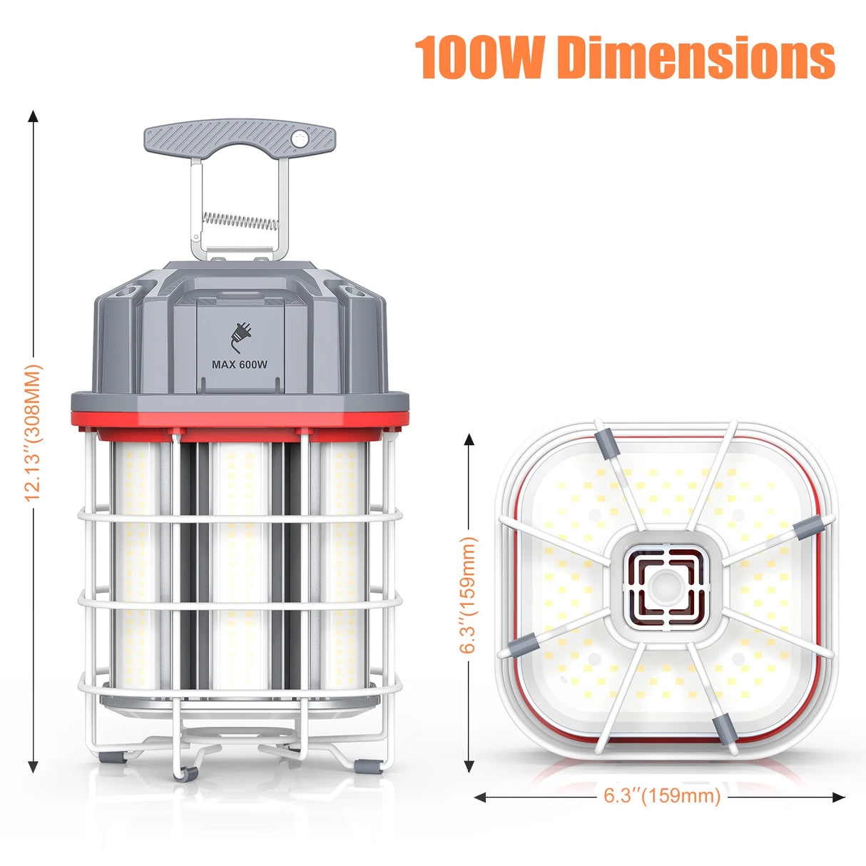 LED Square Work Light - TW Series,150W,21150lumens,5000K,100-277V,US Plug