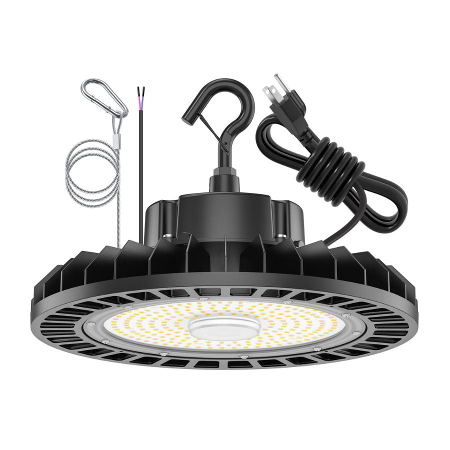 NGTLIGHT LED High Bay Light - UFO05 Series, 150W, 5000K, 100-277V, 120° Beam Angle, 0-10V DIMMABLE, US Plug