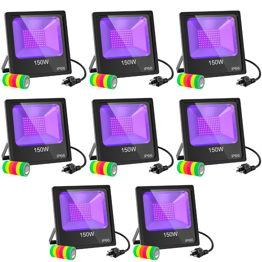 NGTLIGHT LED Wall Washer Light - UV Series, 150W, 410NM, AC120V