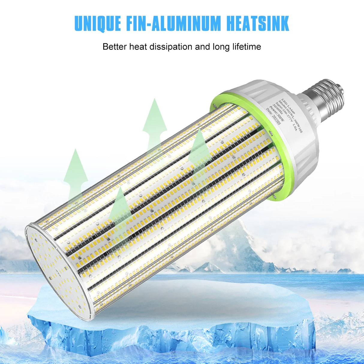 NGTLIGHT LED Corn Bulb Light - WL Series,80W-300W,11200-42000lumens,5000/5700K,100-480V,E39 Base
