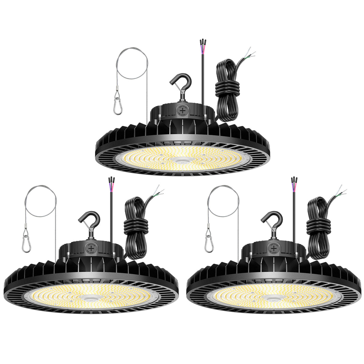NGTLIGHT LED High Bay Light - UFO05 Series, 500W, Selectable Wattage, 5000K, 100-277V, 90° Beam Angle
