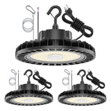 NGTLIGHT LED High Bay Light - UFO05 Series, 150W, 5000K, 100-277V, 120° Beam Angle, 0-10V DIMMABLE, US Plug