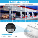 LED  Round Canopy Light - CP Series,100W,Selectable Wattage & CCT,100-277V,Dusk to Dawn
