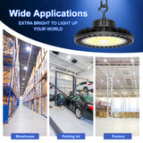 NGTLIGHT LED High Bay Light - UFO05 Series, 150W, Selectable Wattage, 5000K, 100-277V, 120° Beam Angle