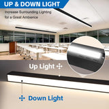 LED Architectual Light - LST Series,50W,6500lumens,Selectable Wattage & CCT,100-277V,4FT,4 Pack