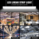 LED Strip Light - STL Series,100W,14000lumens,Selectable Wattage & CCT,120-277V,8FT,4 Pack,WITH AUDIO JACK SENSOR BASE