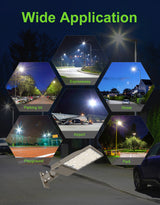 NGTLIGHT LED Parking Lot Light - NPL Series,360W,54000lumens,Selectable Wattage & CCT,100-277V, Built in Photocell,Universal Mount