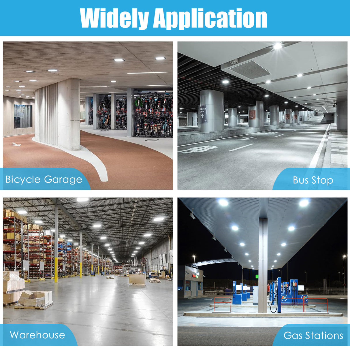 LED Canopy Gas Light  - CGS Series,150W,21000lumens,Selectable Wattage & CCT,100-277V