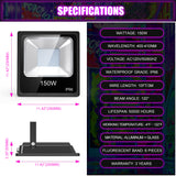 LED Wall Washer Light - UV Series,150W,410NM,AC120V