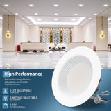 8"LED Commercial Down Light  - DNL Series,36W,3960lumens,Selectable Wattage & CCT,120-347V,4 Pack