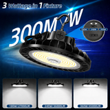 NGTLIGHT LED High Bay Light - UFO05 Series, 300W, Selectable Wattage, 5000K, 100-277V, 0-10V DIMMABLE