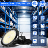 LED High Bay Light - UFO05 Series,300W,45000lumens,Selectable Wattage,5000K,100-277V,DIMMABLE