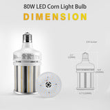 LED Retrofit Corn Bulbs Light  - RCL Series,80W,11200lumens,5000K,100-277V,E39