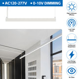 NGTLIGHT LED Architectual Light - LST06 Series, 50W, Selectable Wattage&CCT, 120-277V, 0-10V DIMMABLE, 4FT, 2 Pack