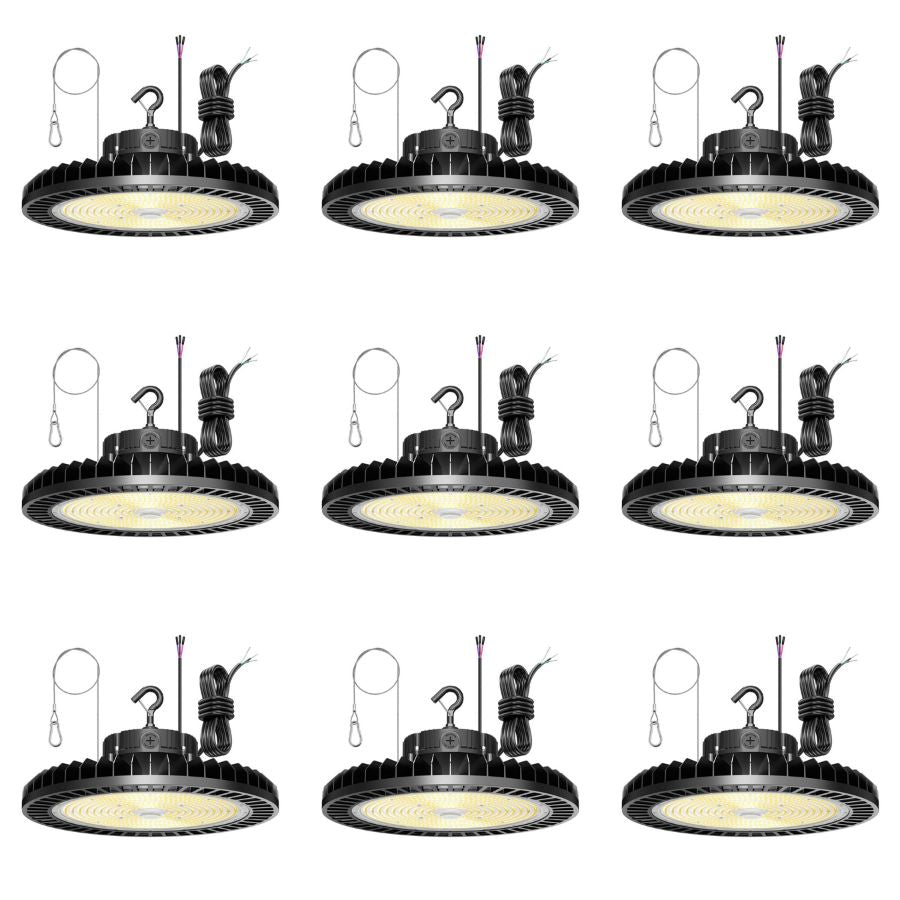 NGTLIGHT LED High Bay Light - UFO05 Series, 300W, Selectable Wattage, 5000K, 100-277V, 0-10V DIMMABLE