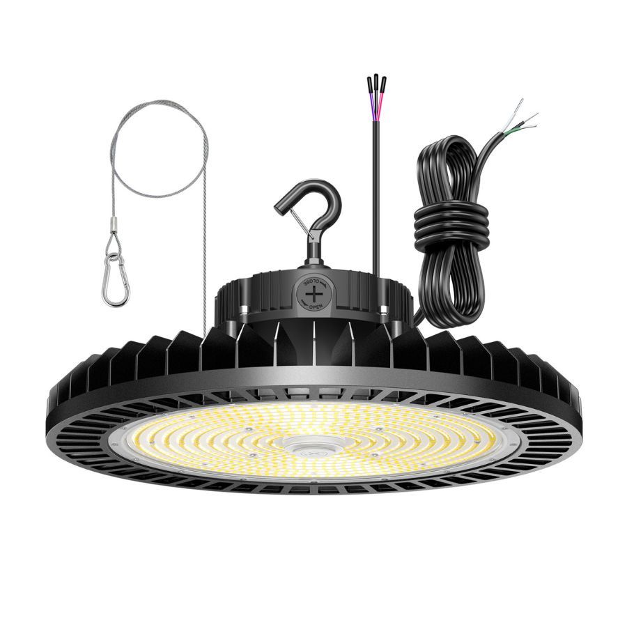 NGTLIGHT LED High Bay Light - UFO05 Series, 300W, Selectable Wattage, 5000K, 100-277V, 0-10V DIMMABLE