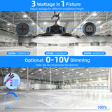 LED High Bay Light - PRO Series,300W,42000lumens,Selectable Wattage,5000K,100-277V,0-10V DIMMABLE