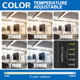 LED Architectual Light - LST Series,50W,6500lumens,Selectable Wattage & CCT,100-277V,4FT,4 Pack